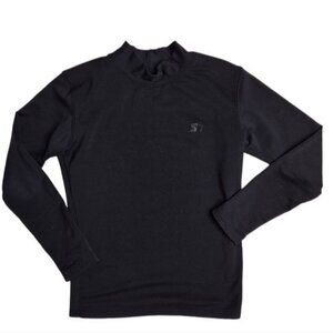 Starter black cold gear mock neck performance shirt boy's small